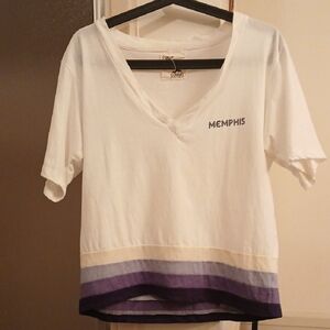 White and Blue Women's Top. Sz.M.‎